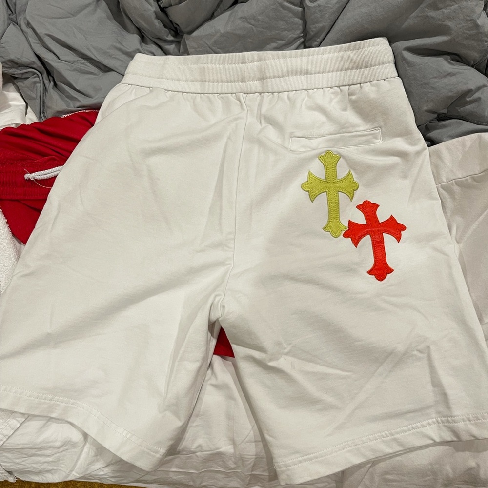 Chrome Hearts Multi Colored Cross Sweatshorts - image 1
